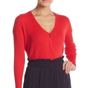 Elodie Ribbed Wrap Sweater